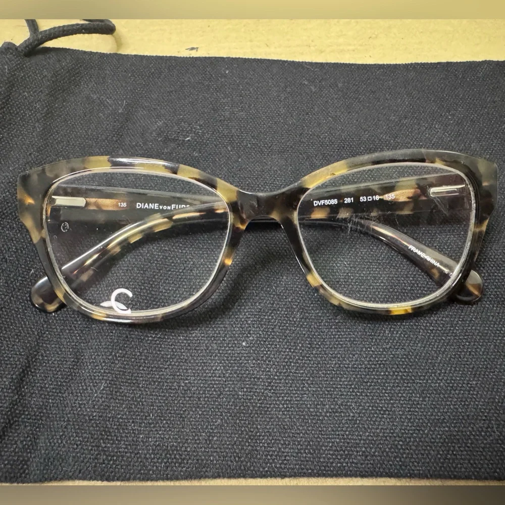 Diane Von Firstenberg Tortoise Shell Eyeglasses